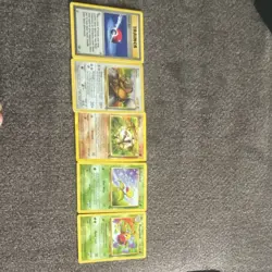 Pokemon TCG Tauros, Mankey, Bellsprout, Weepinbell, Lot 5 Cards MP to HP COND - Image 1