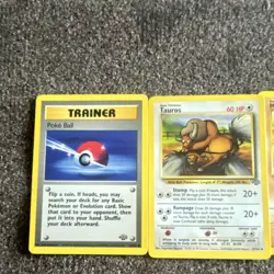 Pokemon TCG Tauros, Mankey, Bellsprout, Weepinbell, Lot 5 Cards MP to HP COND - Image 5
