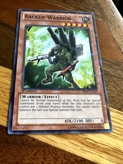 Backup Warrior BP01-EN159 1st Edition Starfoil Rare LP + BONUS - Image 1