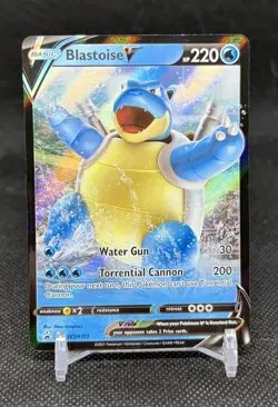 Blastoise V SWSH101 Pokemon TCG Card Sword & Shield Black Star Promo - Image 1