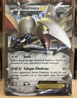 Skarmory EX - 80/146 - Pokemon XY Base Set Ultra Rare Card - Image 1