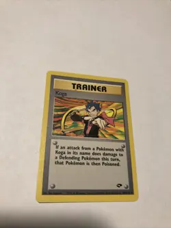 Pokemon Koga 106/132 Gym Challenge Non-Holo Rare Pokemon Card WOTC LP - Image 1