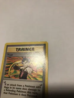 Pokemon Koga 106/132 Gym Challenge Non-Holo Rare Pokemon Card WOTC LP - Image 4