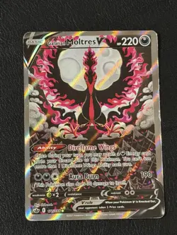 Galarian Moltres V Alt Art 177/198 Chilling Reign Pokemon Card - Image 1