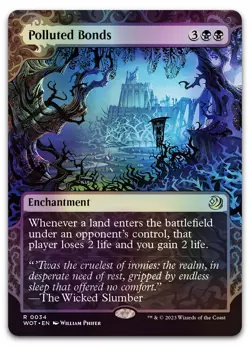 Polluted Bonds #34 (Foil) (NM) Wilds of Eldraine WOT Magic MTG - Image 1