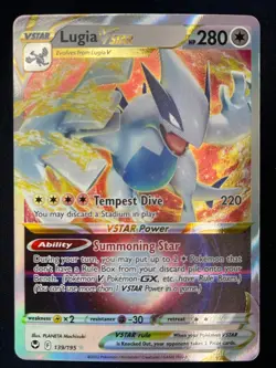 Pokemon Lugia VSTAR Ultra Rare SWSH12: Silver Tempest 139/195 NM - Image 1