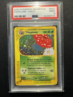 Pokemon Vileplume Aquapolis Holo Rare #H31 PSA 9 - Image 1