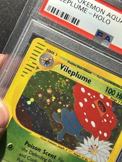 Pokemon Vileplume Aquapolis Holo Rare #H31 PSA 9 - Image 2