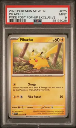 Pokemon Together Poke Post Pikachu & Eevee Promo Stamp Set Sequential PSA 9 - Image 3