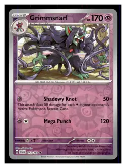Grimmsnarl Reverse Holo - SV09: Journey Together 073/159 -Uncommon- Pokemon NM - Image 1