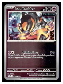 Iron Boulder Reverse Holo - SV: Prismatic Evolutions 046/131 -Rare- Pokemon NM - Image 1