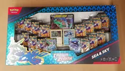 Pokemon Crown Zenith Sea And Sky Premium Collection Rayquaza V Kyogre V Booster - Image 2