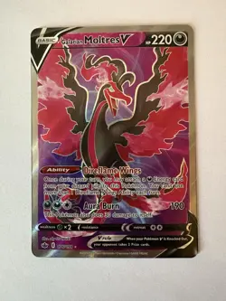 Galarian Moltres V 176/198 Chilling Reign Ultra Rare Holo Full Art Pokemon TCG - Image 1