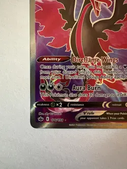 Galarian Moltres V 176/198 Chilling Reign Ultra Rare Holo Full Art Pokemon TCG - Image 2