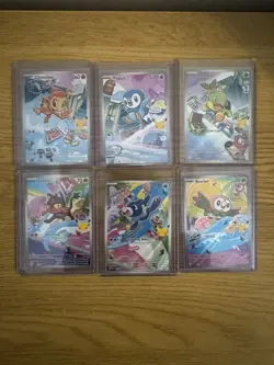 Pokemon TCG First Partner Illustration Collection - (Gen 4 & 7 Starters) - Image 1