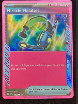 Miracle Headset, 183/191, Surging Sparks, Acespec Rare, NM - Image 1