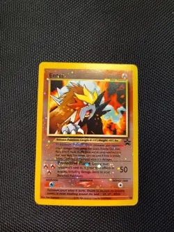 Entei 34 Pokemon TCG Black Star Promo Damaged - Image 1