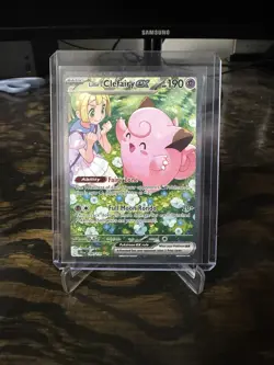 Pokemon Lillie's Clefairy ex 184/159 Sv09: Journey Together Holo SIR - Image 1
