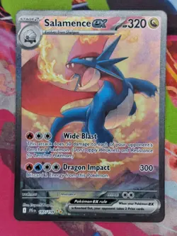 2025 Pokemon Scarlet & Violet Journey Together #187 Salamence ex SIR - Image 1