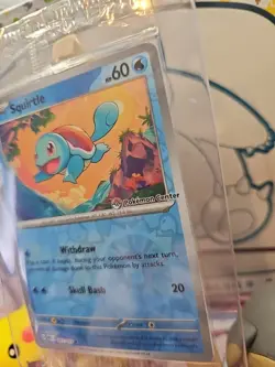 Pokemon Center Stamped Reverse Holo Squirtle Promo 007/165 151 Sealed - Image 2
