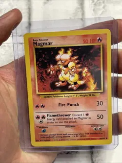 Magmar 36/102 Base Set Pokemon Card Uncommon Vintage Vtg NM/MT Never Played TCG - Image 1