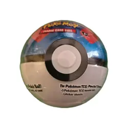 Pokemon TCG PokeBall Tin - E25 - Sealed NEW - 3 Booster Packs-2 Sticker Sheets - Image 3