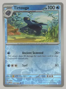 Tirtouga Reverse 022/086 Reverse Holo Uncommon Black Bolt Pokemon TCG NM - Image 1