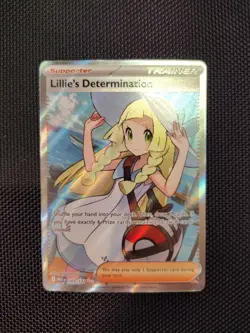 Pokemon Lillie's Determination TCG 169/132 Mega Evolution Ultra Rare Holo - Image 1