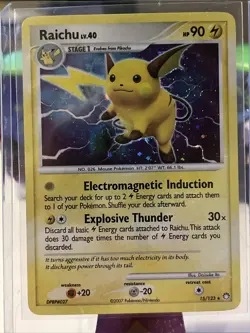 Pokemon TCG Raichu Mysterious Treasures 15 Holo Holo Rare MP - Image 1