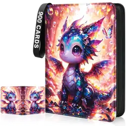 Card Binder 9 Pocket Collectible Trading Cards Storage with 50 Removable Slee... - Image 1