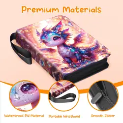 Card Binder 9 Pocket Collectible Trading Cards Storage with 50 Removable Slee... - Image 4