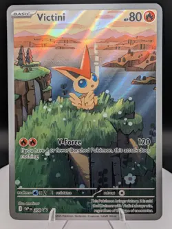 Pokemon TCG: Scarlet & Violet Black Star Promo: Victini 208 Illustration Rare NM - Image 1