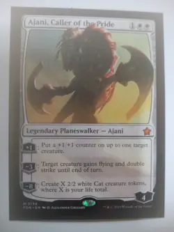 Ajani Caller Of The Pride NM Foundations Rare Magic The Gathering Card - Image 1