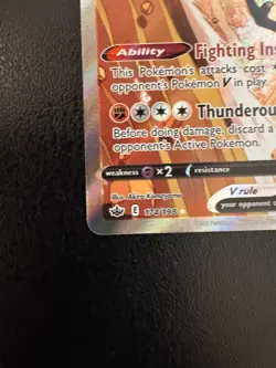 Pokemon TCG Galarian Zapdos v Alternate Art Chilling Reign Card 174/198 - Image 2