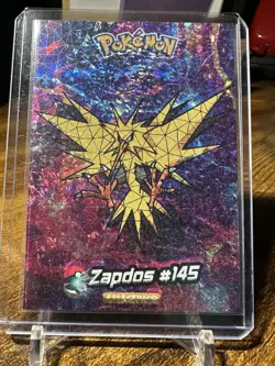 2024 Pokemon Crystal Card Collection #145 Zapdos Holo Box Hit - Image 1
