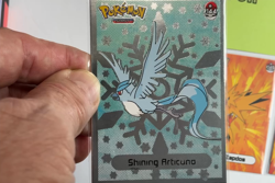 💥 MOLTRES ZAPDOS ARTICUNO Pokemon ART Cards 1997 “SHINY” Set 3 PC SET Kanto💥 - Image 2