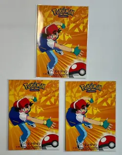 💥 MOLTRES ZAPDOS ARTICUNO Pokemon ART Cards 1997 “SHINY” Set 3 PC SET Kanto💥 - Image 3
