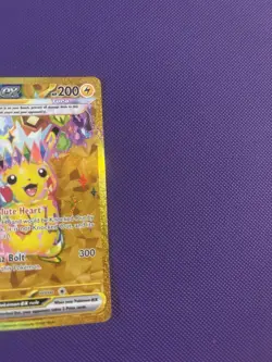 Pokemon TCG Pikachu EX Surging Sparks Holo Hyper Rare Gold 247/191 NM - Image 5