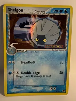 Pokemon TCG-Shelgon-Dragon Frontiers-38/101-70HP-Reverse Holo-Uncommon - Image 1