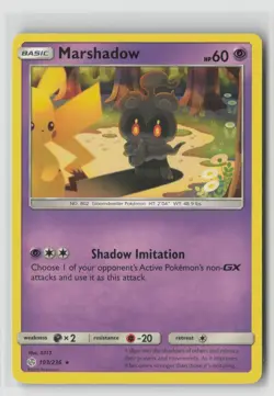 MARSHADOW #103/236 SM COSMIC ECLIPSE RARE POKEMON TCG NM - Image 1