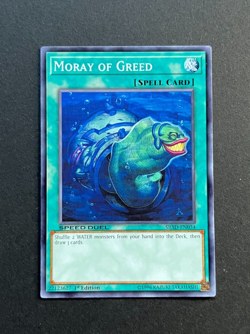 Yugioh! Moray of Greed - 1st Edition - Common SBAD-EN034 (NM) 1996 Speed Duel - Image 1