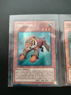 Yu-Gi-Oh! Test Tiger Lot of 3 - (2) 1st Edition & (1) Limited Edition - Image 2