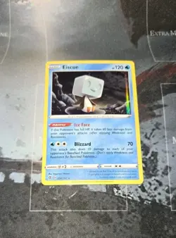 Eiscue 054/192 Swsh02: Rebel Clash Holo Pokemon Card Nm - Image 1