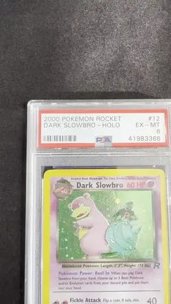 Pokemon TCG Team Rocket Dark Slowbro Holo Rare 12/82 PSA 6 TCG CARD *See Photos - Image 2