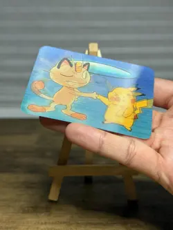 Pokemon Pikachu & Meowth Lenticular Viz Video Promo 3D Card - PIKA-0032D/DVD VHS - Image 3