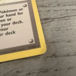 Pokemon Trader 77/102 Rare Base Set Pokemon Card LP+. SHARP CARD. SEE PICS LP+ - Image 5