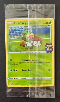Grookey On The Ball 003/005 Futsal Pokemon Card PROMO UK Exclusive NEW SEALED - Image 1