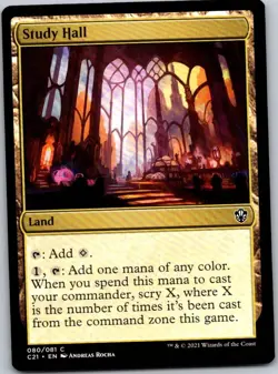 Magic the Gathering Study Hall Commander 2021 MTG Free Shipping! - Image 1