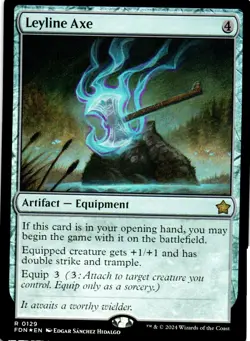 Leyline Axe Foil – Foundations 129 FDN • R - Image 1