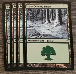 Choose your Snow Covered Land Magic the Gathering Coldsnap Ice Age MtG - Image 2